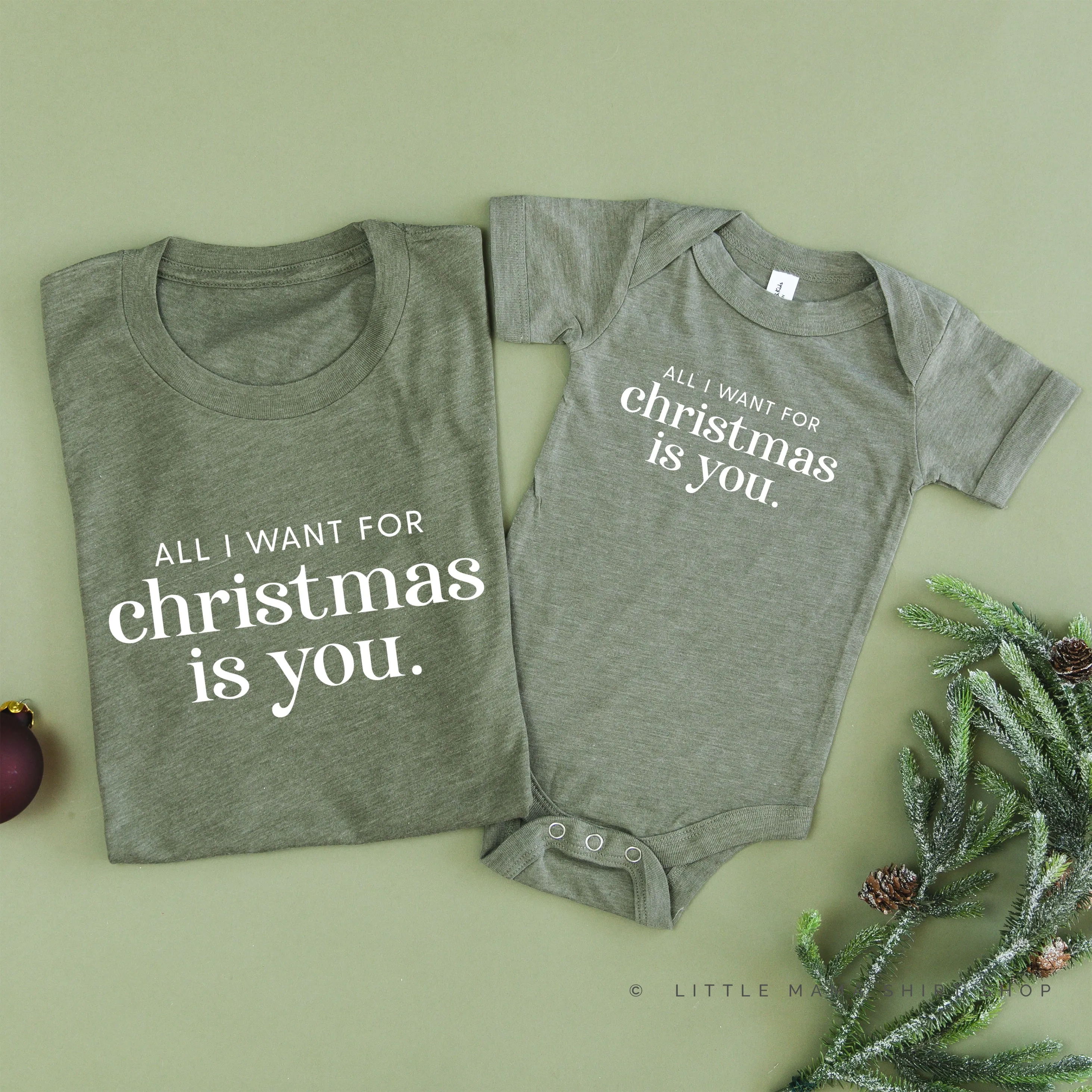 All I Want For Christmas Is You - Set of 2 Unisex Tees