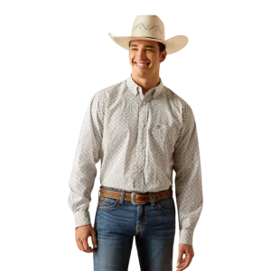 Ariat Men's Jimmy Fitted Grey Shirt
