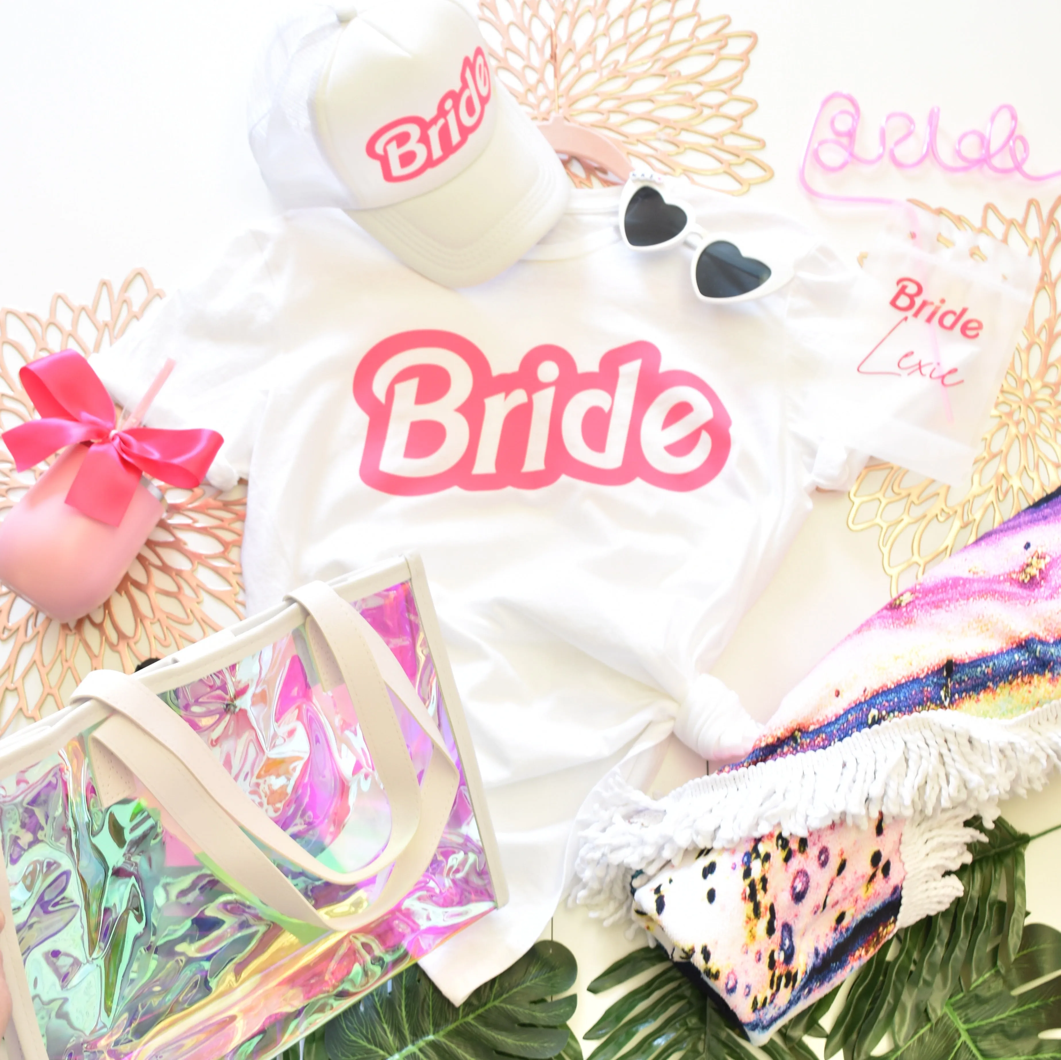 Bachelorette Party Tees, Pink Theme