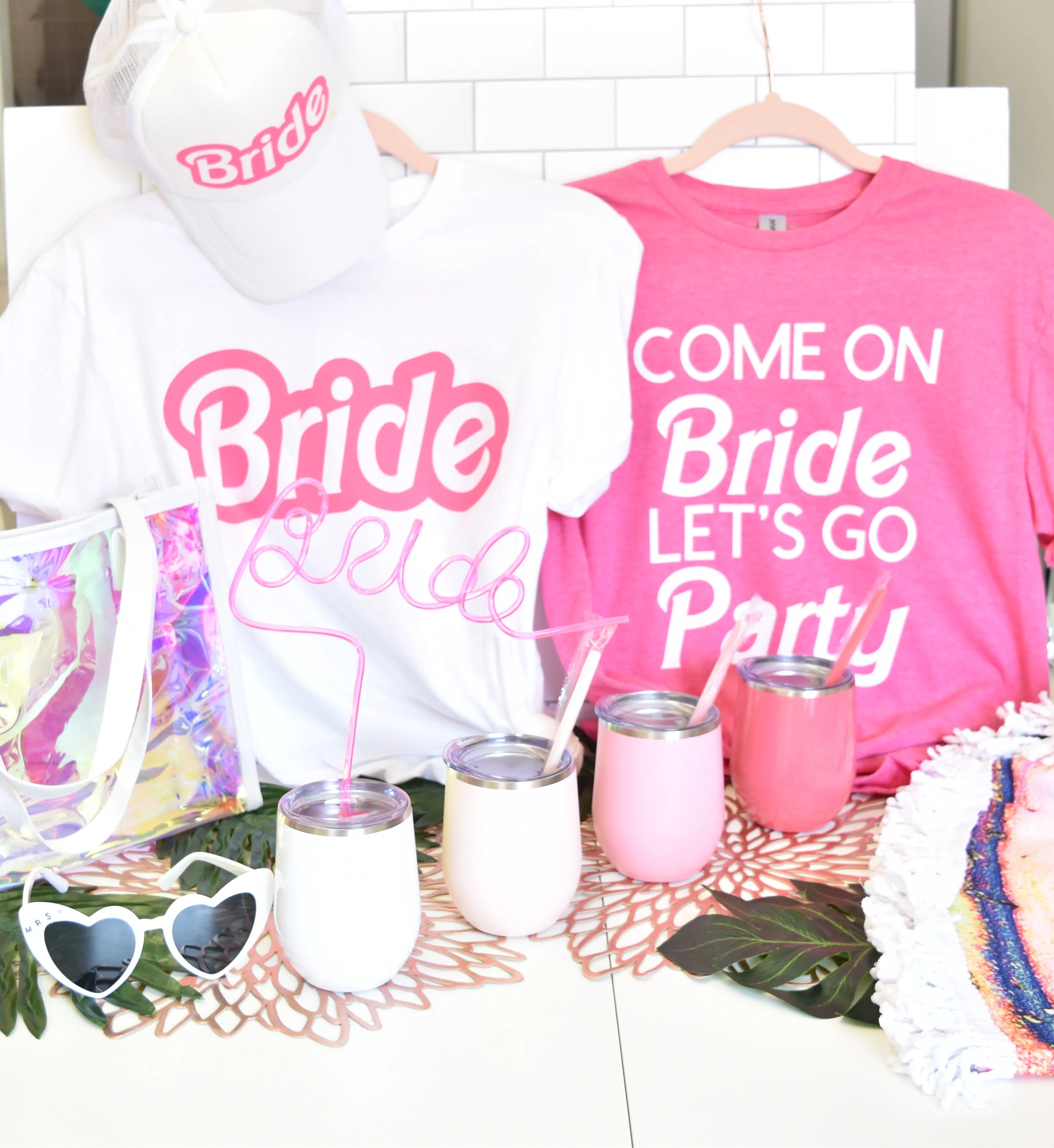 Bachelorette Party Tees, Pink Theme