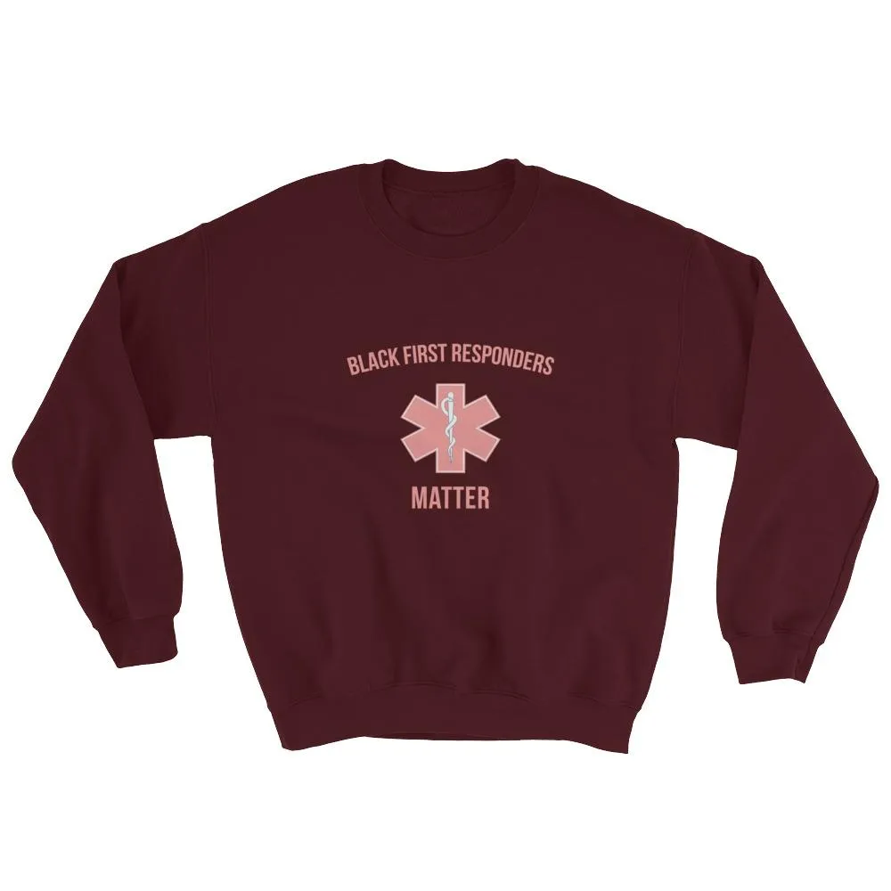 Black First Repsonders Matter - Sweatshirt