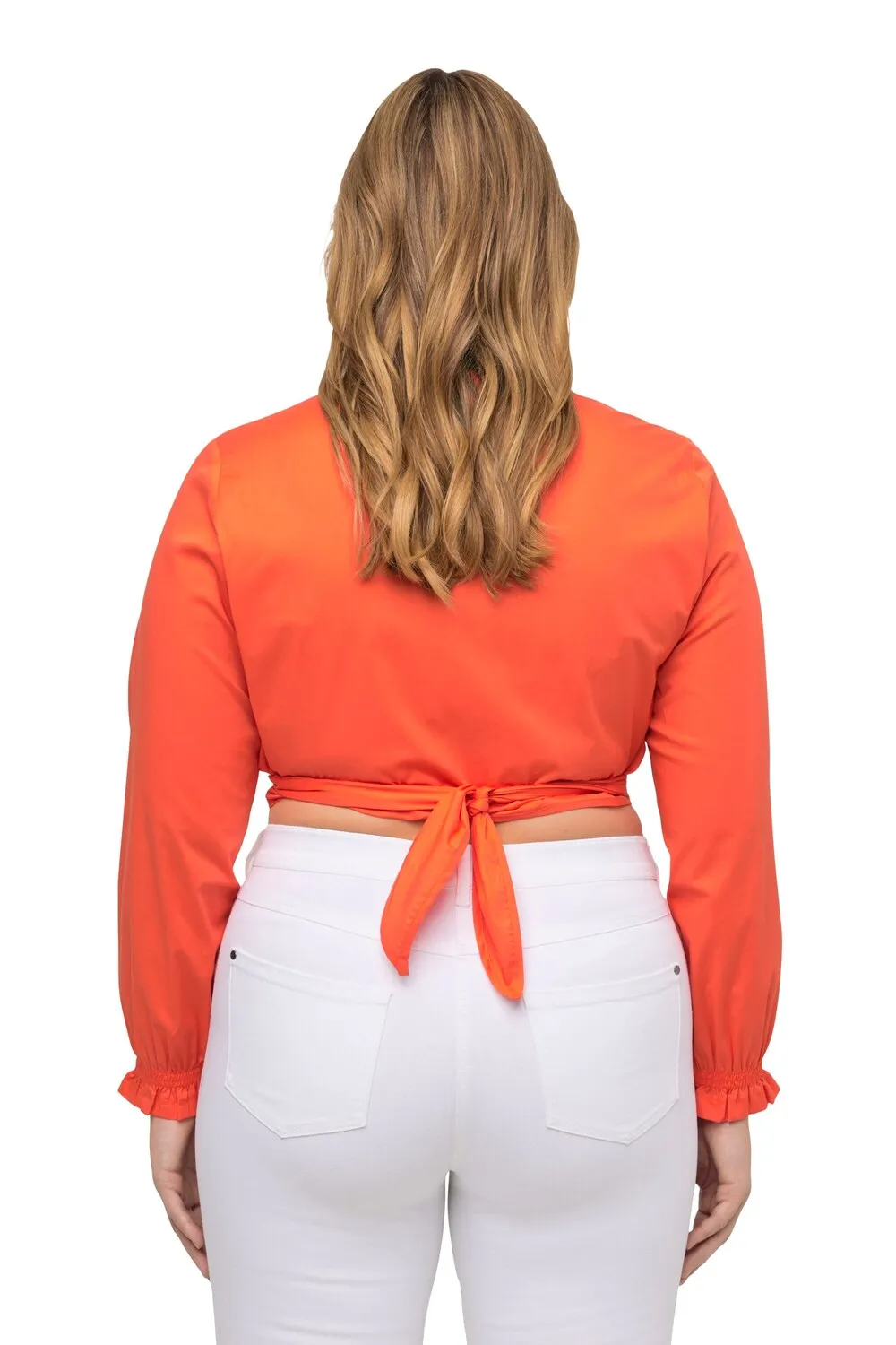 Blouse Ulla Popken, dark orange