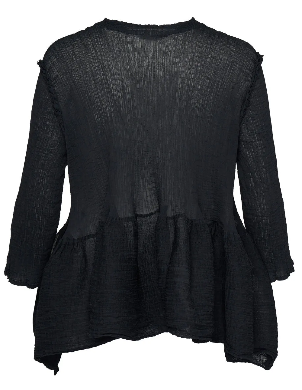 Bounce See-Through Crepe Top