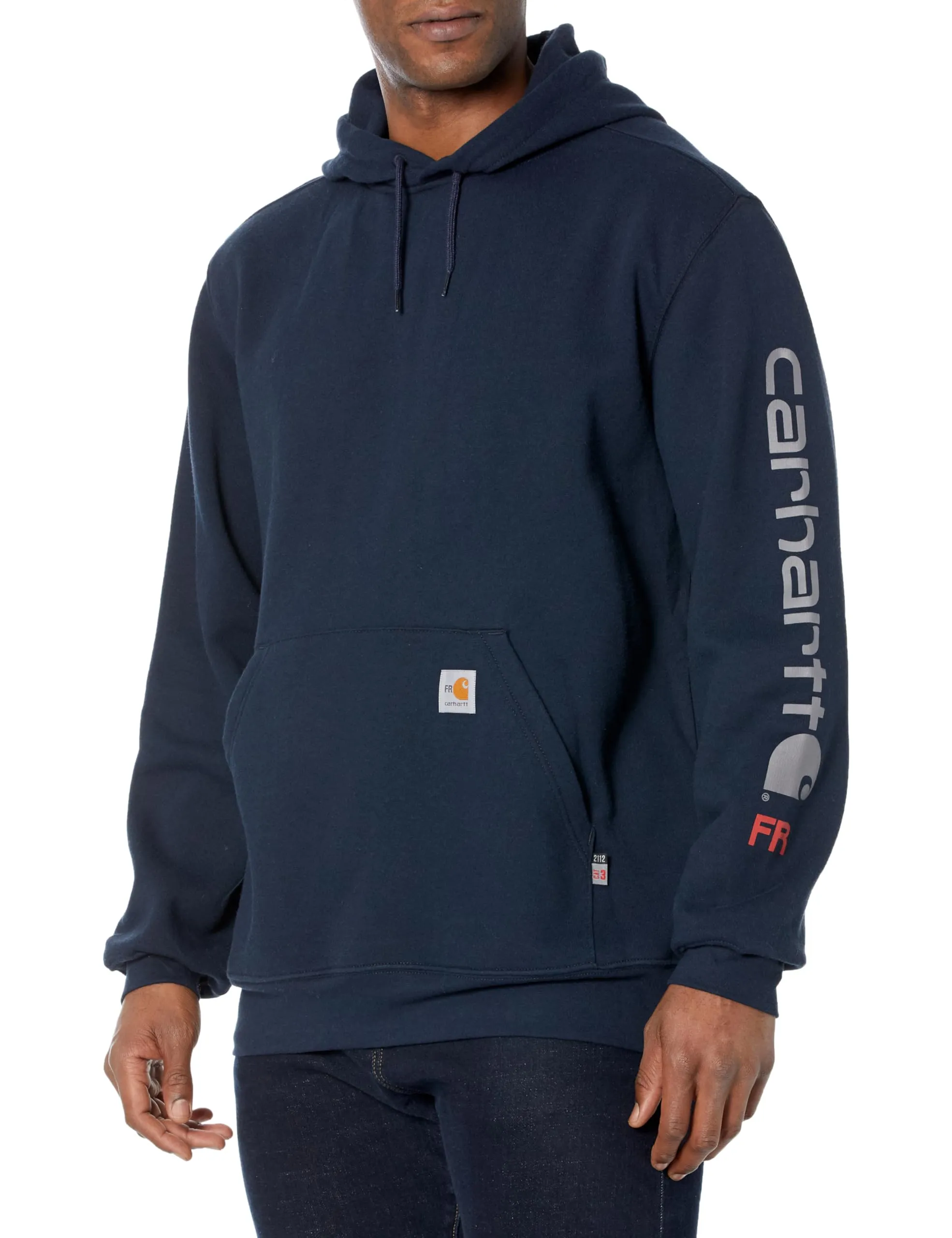 Carhartt 104505 Men's Flame Resistant Force Loose Fit Midweight Hooded Logo Graphic Hoodie