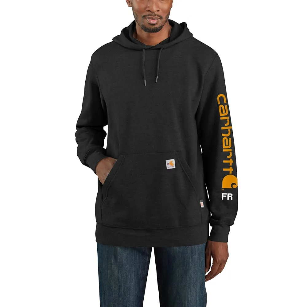 Carhartt 104505 Men's Flame Resistant Force Loose Fit Midweight Hooded Logo Graphic Hoodie