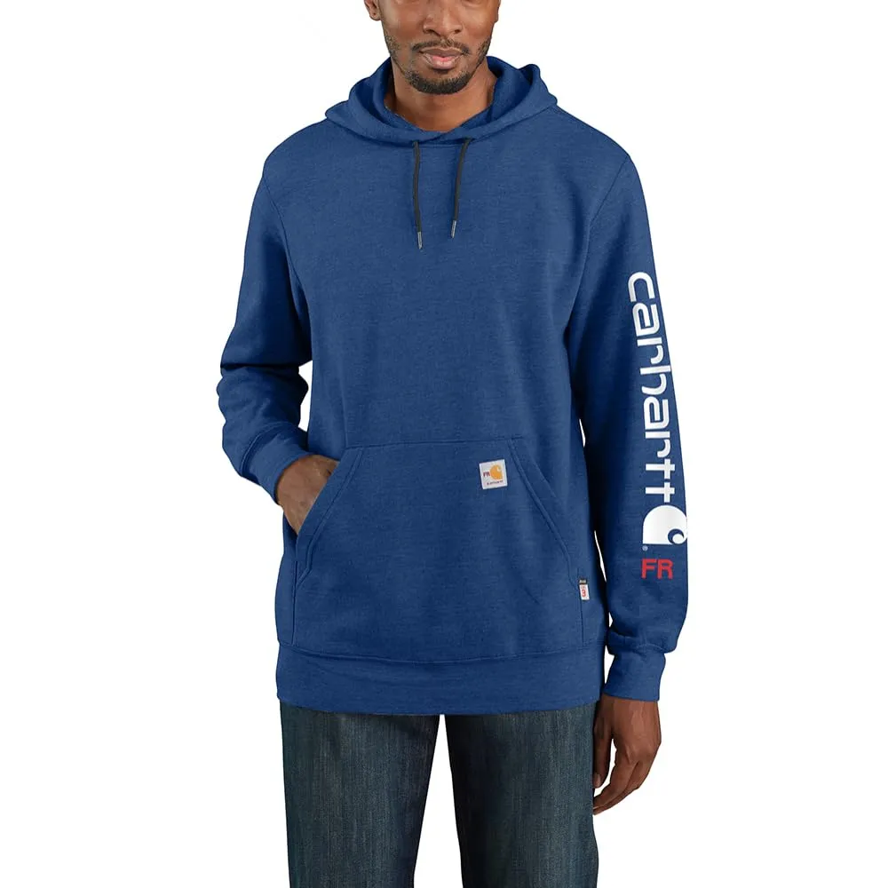 Carhartt 104505 Men's Flame Resistant Force Loose Fit Midweight Hooded Logo Graphic Hoodie