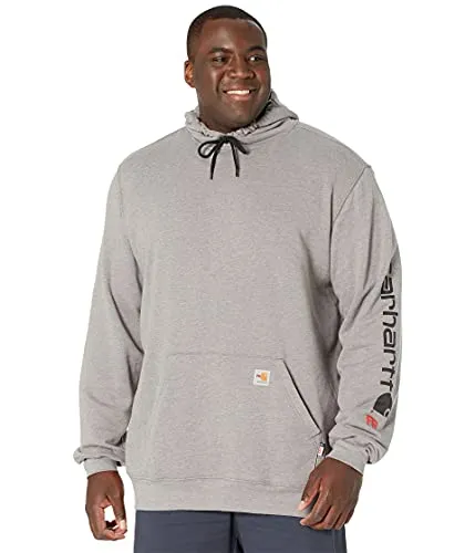 Carhartt 104505 Men's Flame Resistant Force Loose Fit Midweight Hooded Logo Graphic Hoodie