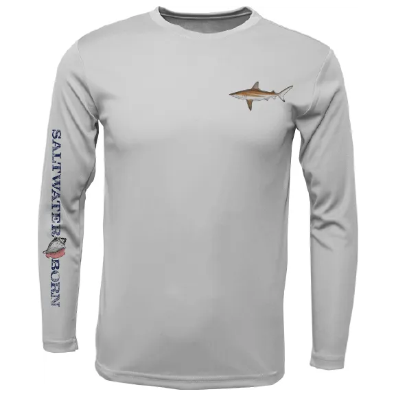 Clean Blacktip Long Sleeve UPF 50  Dry-Fit Shirt