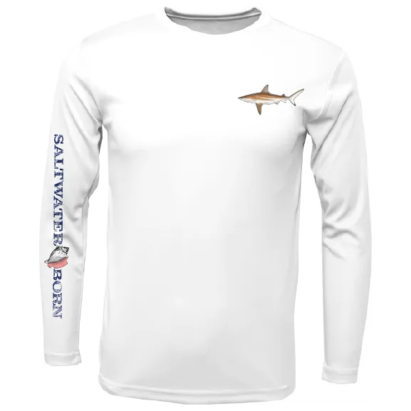 Clean Blacktip Long Sleeve UPF 50  Dry-Fit Shirt
