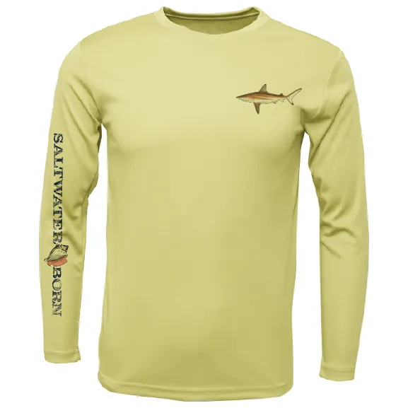 Clean Blacktip Long Sleeve UPF 50  Dry-Fit Shirt