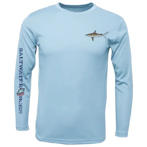 Clean Blacktip Long Sleeve UPF 50  Dry-Fit Shirt