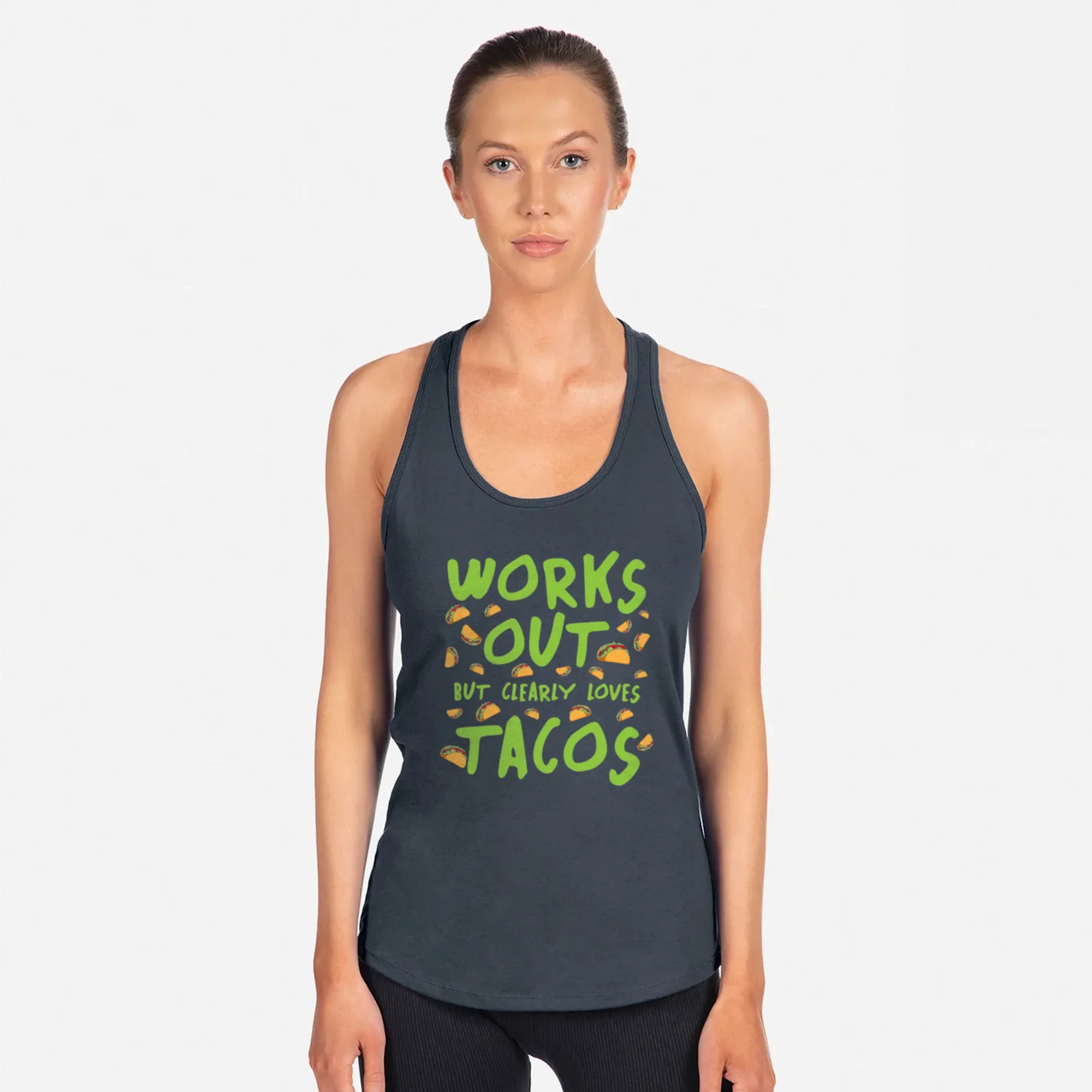 Clearly Loves Tacos Racerback Tank Top
