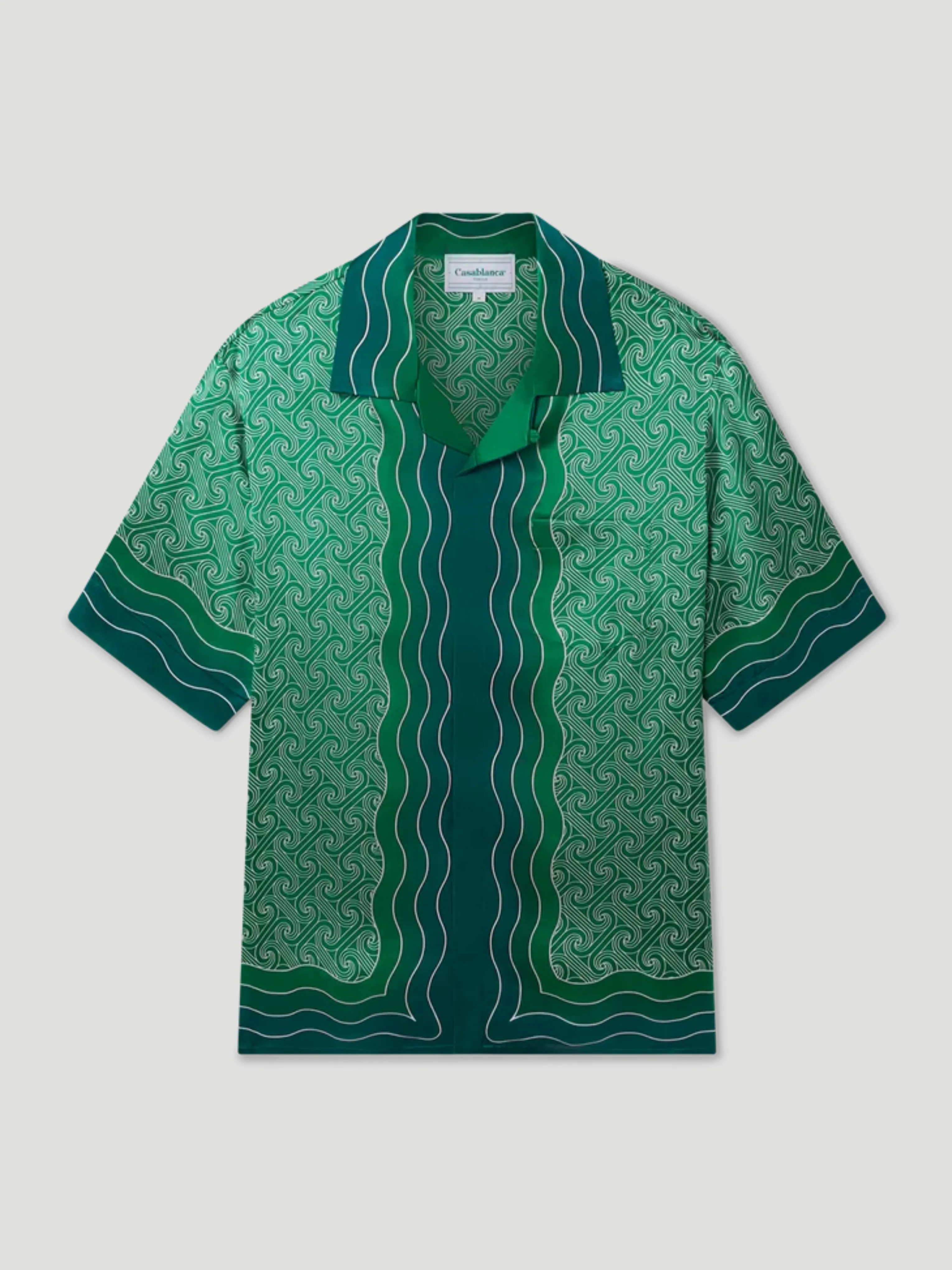 Column Monogram Silk Shirt