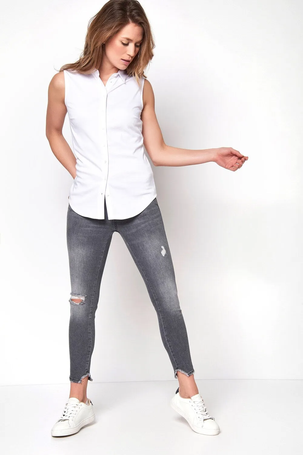 Desoto blouse, white