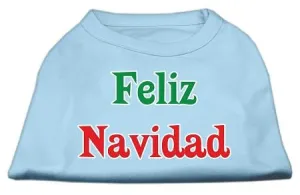 Feliz Navidad Screen Print Shirts Baby Blue S (10)