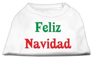 Feliz Navidad Screen Print Shirts White XS (8)