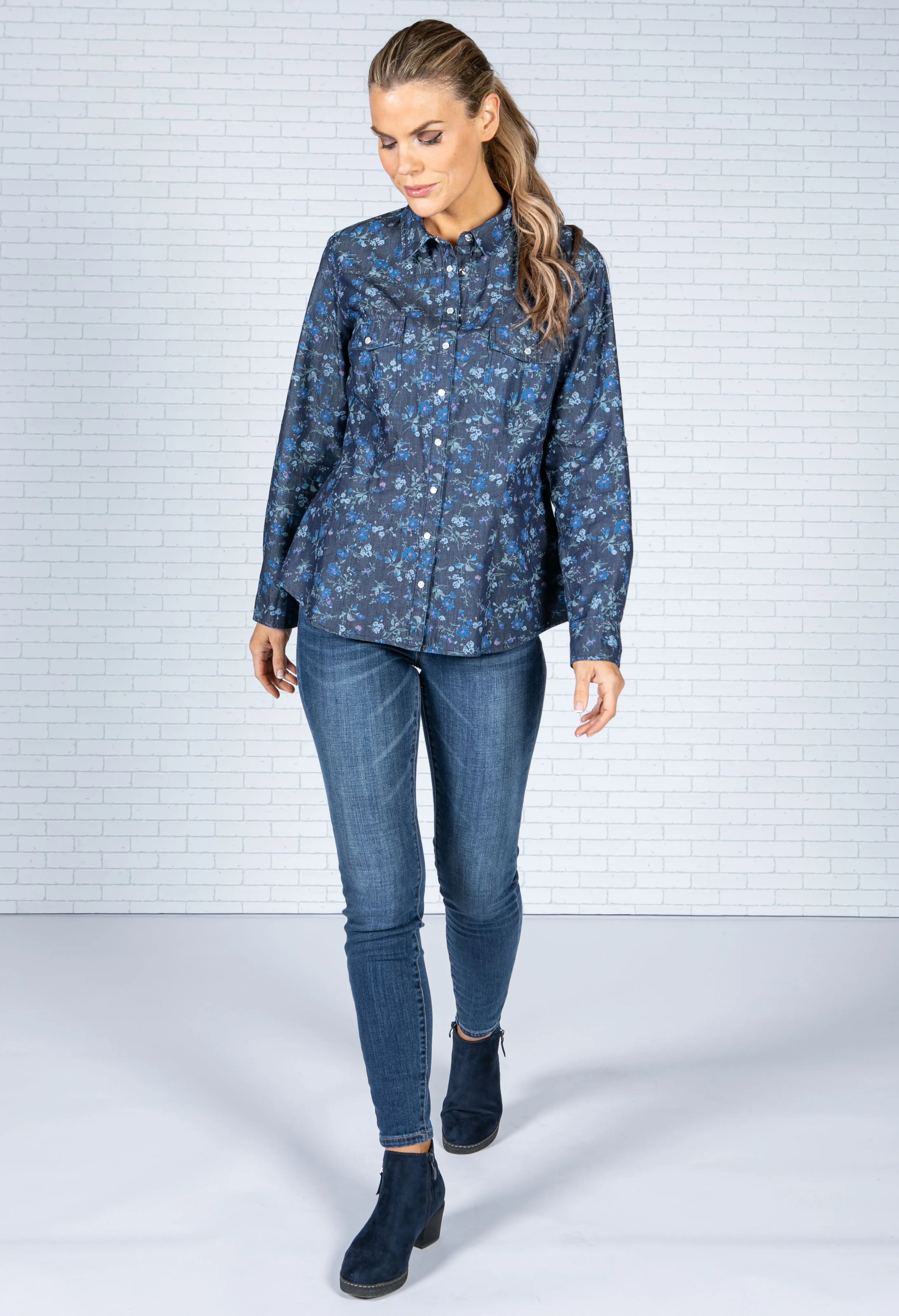 'Forget Me Not' Print Shirt