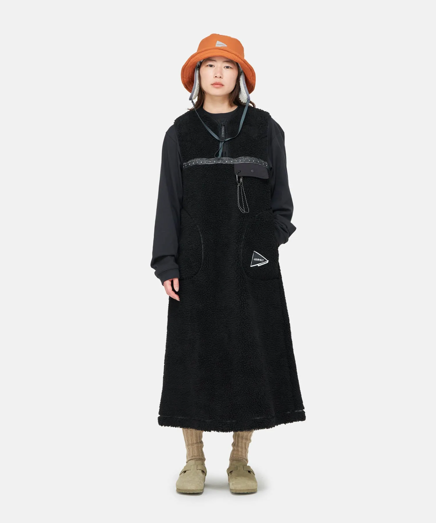Gramicci x and Wander JQ Tape Fleece Dress