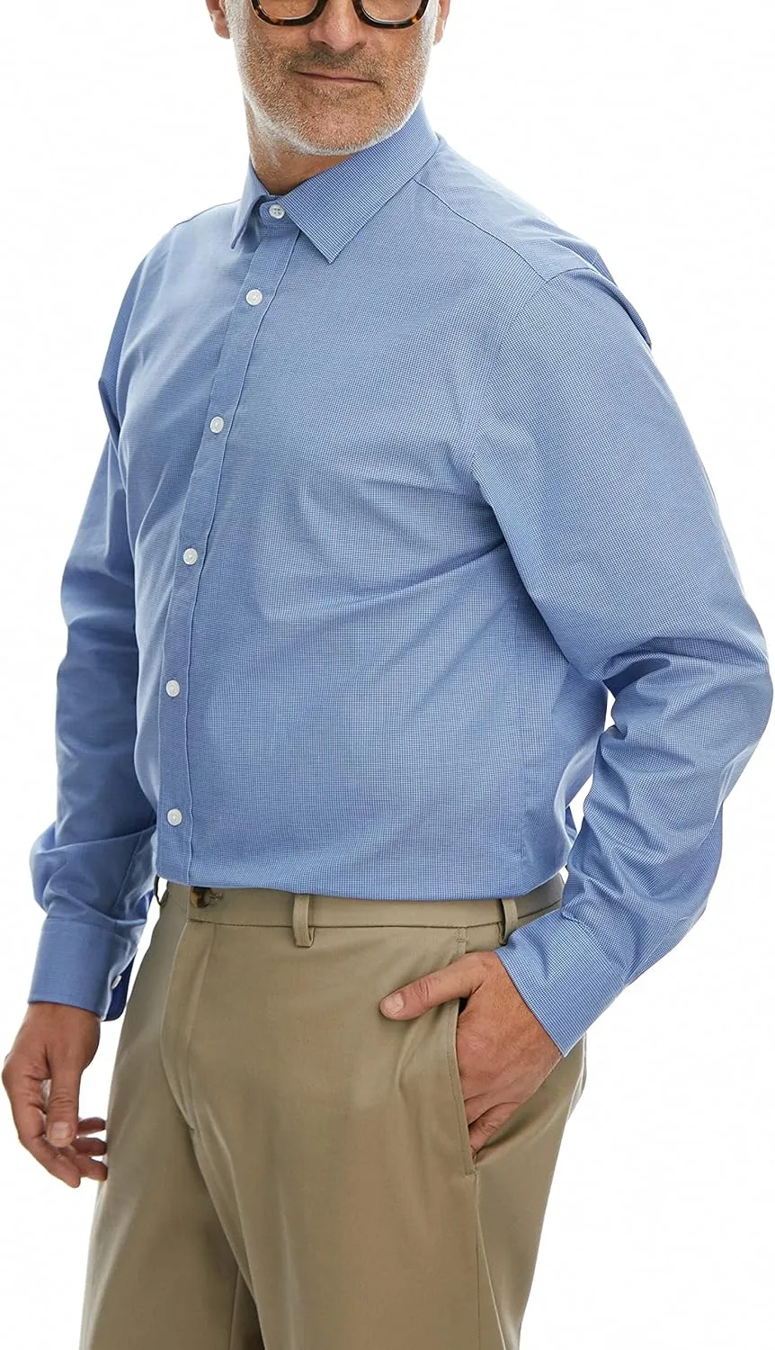 Haggar Men's Classic Fit Premium Comfort Button Down Shirt