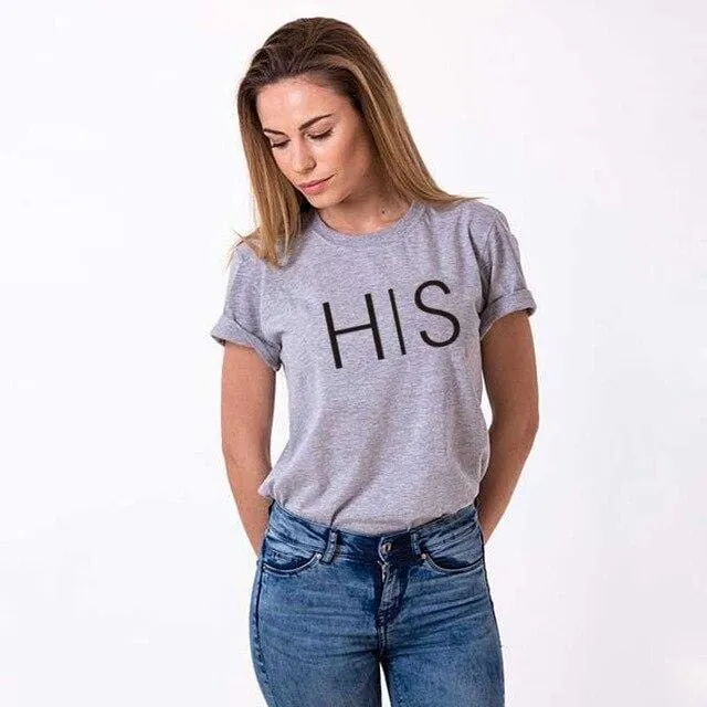 His and hers matching shirts for couples