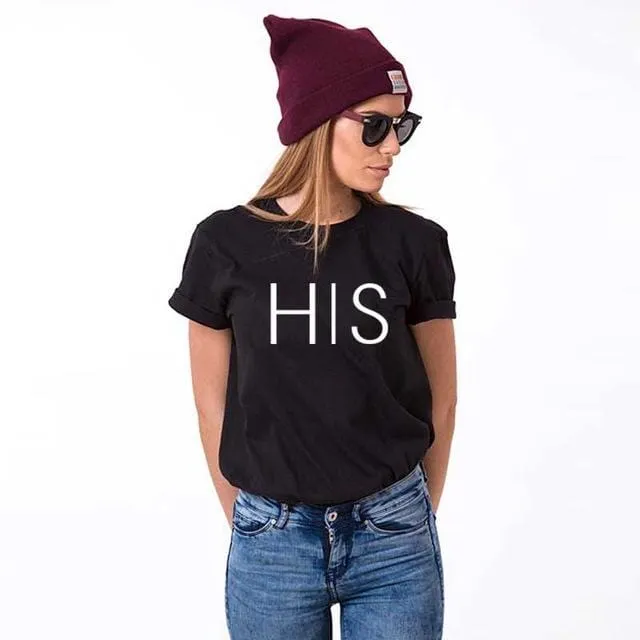 His and hers matching shirts for couples