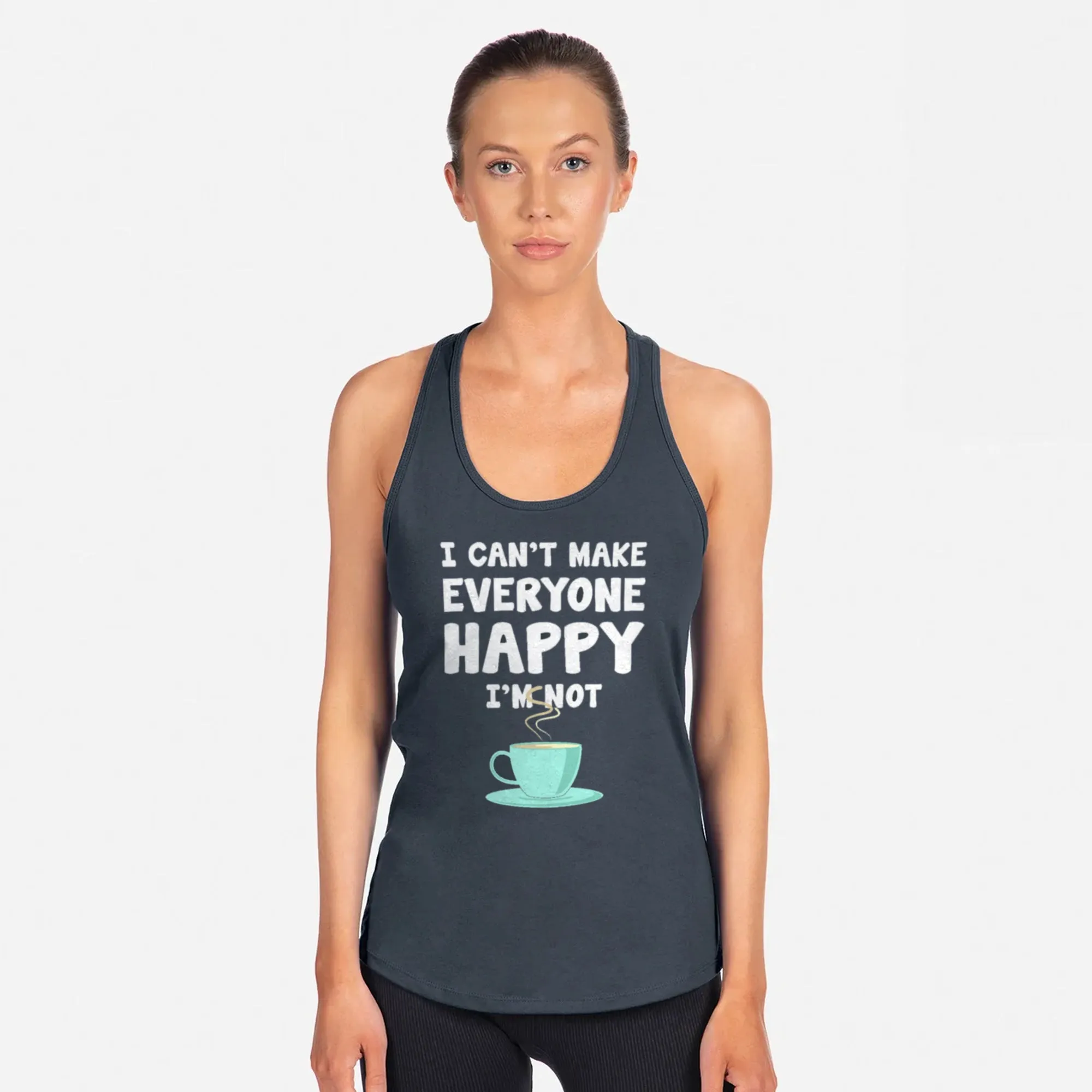 I'm Not Coffee Racerback Tank Top