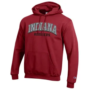 Indiana Hoosiers Twill Arch Powerblend Crimson Hood
