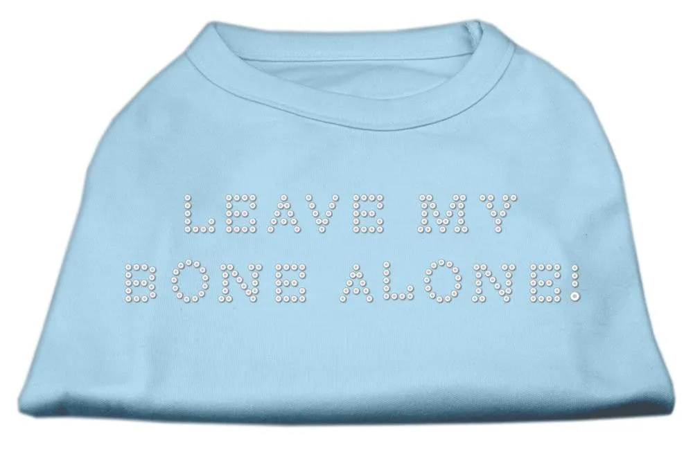 Leave My Bone Alone! Rhinestone Shirts Baby Blue XL (16)