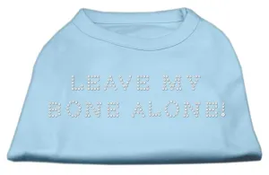 Leave My Bone Alone! Rhinestone Shirts Baby Blue XL (16)