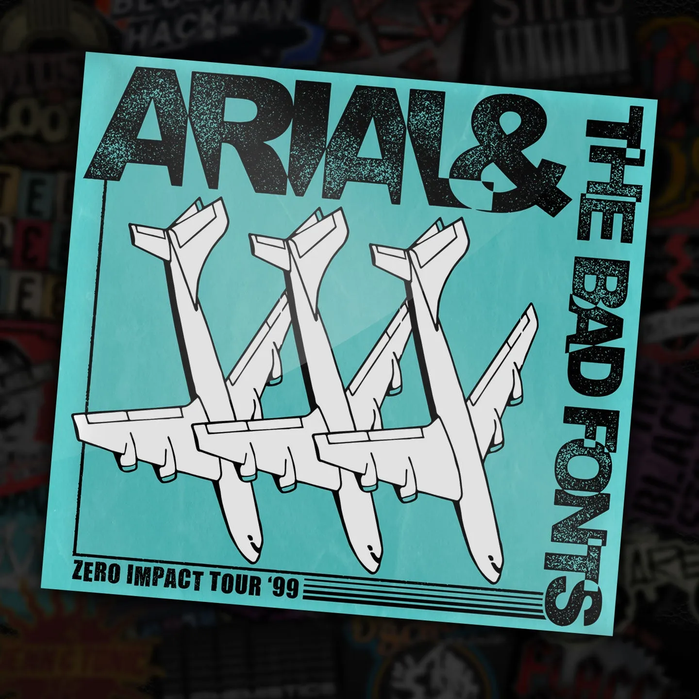 MB #05 - ARIAL & THE BAD FONTS - Sticker
