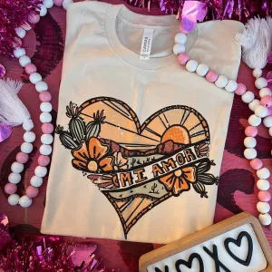 Mi Amor Hand Drawn Art Tee