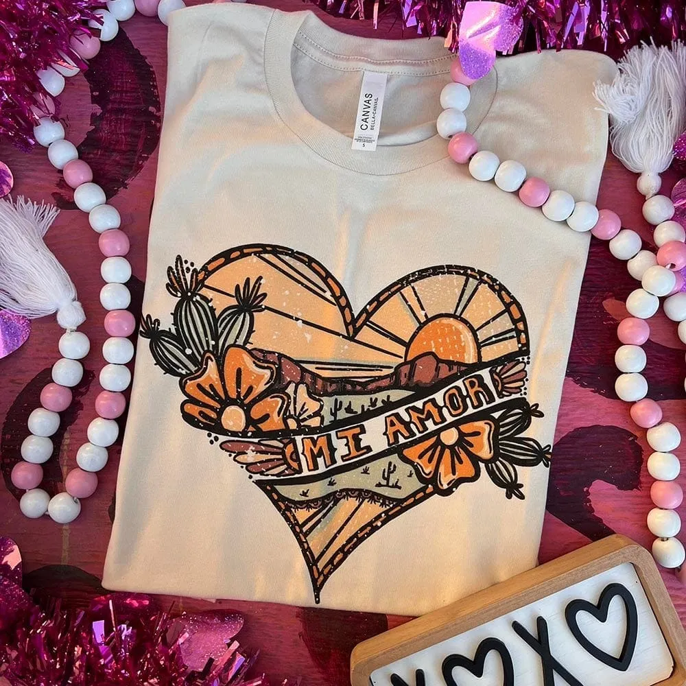 Mi Amor Hand Drawn Art Tee