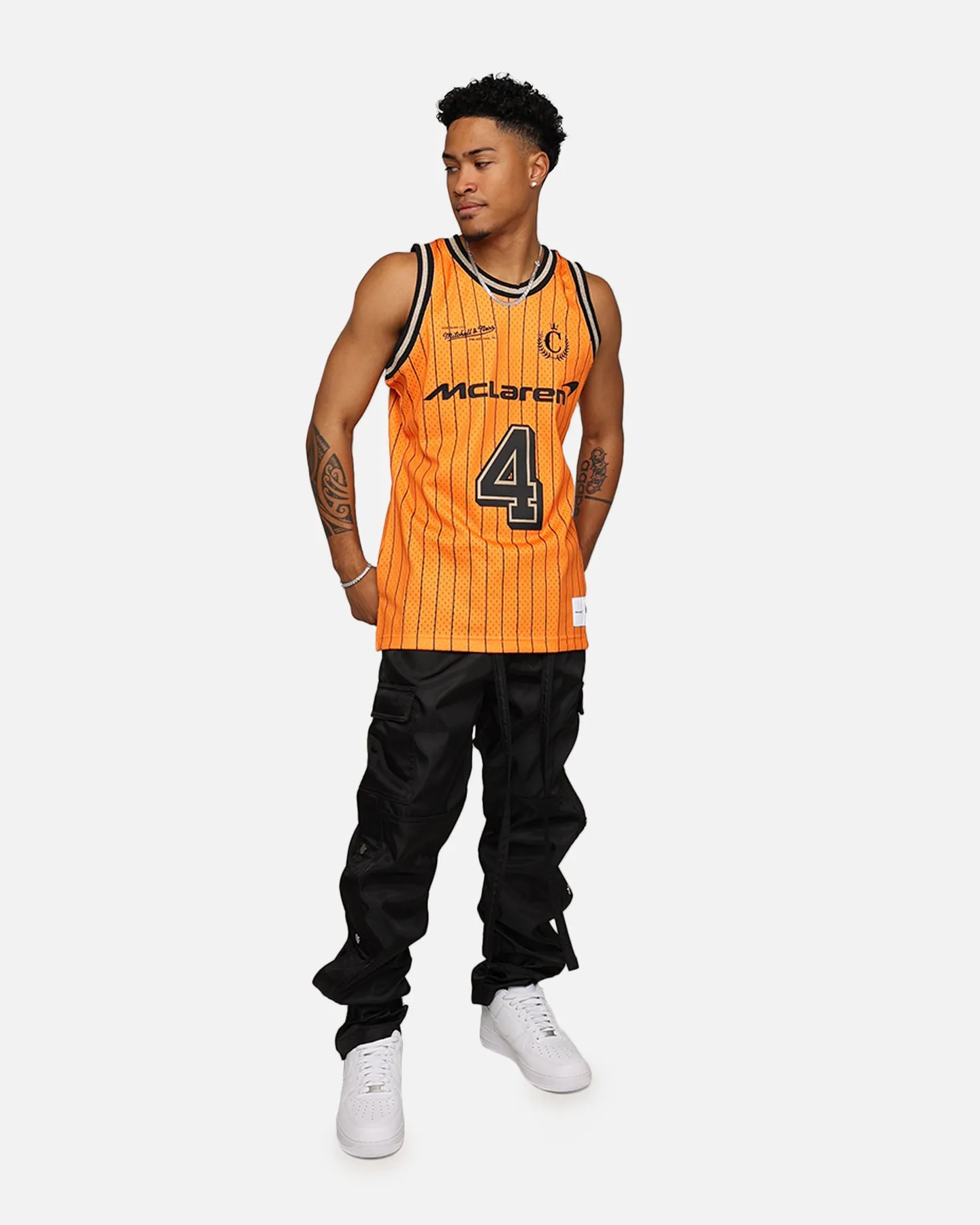 Mitchell & Ness X McLaren X Culture Kings Las Vegas Collection Lando Norris Swingman Jersey Orange