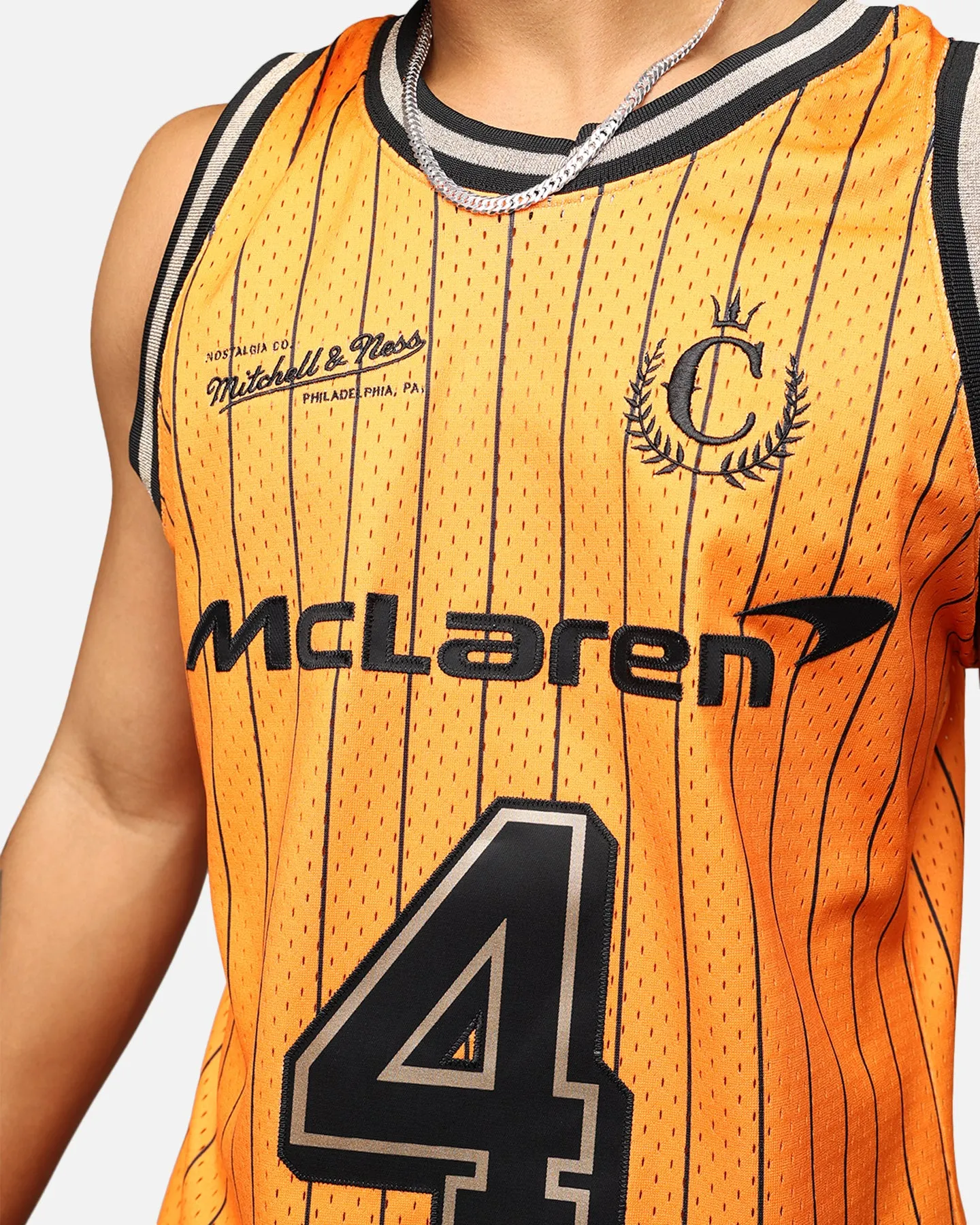 Mitchell & Ness X McLaren X Culture Kings Las Vegas Collection Lando Norris Swingman Jersey Orange