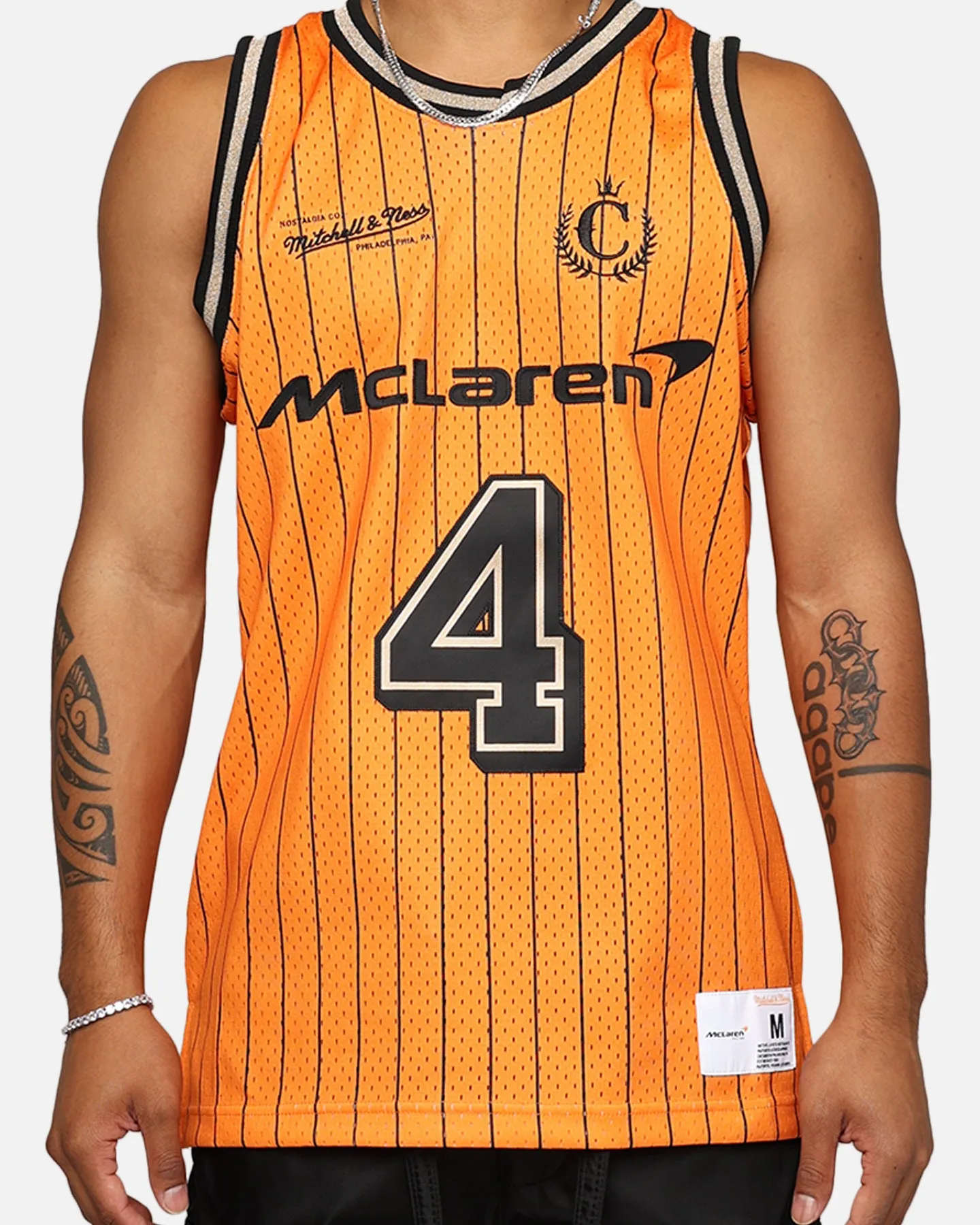 Mitchell & Ness X McLaren X Culture Kings Las Vegas Collection Lando Norris Swingman Jersey Orange