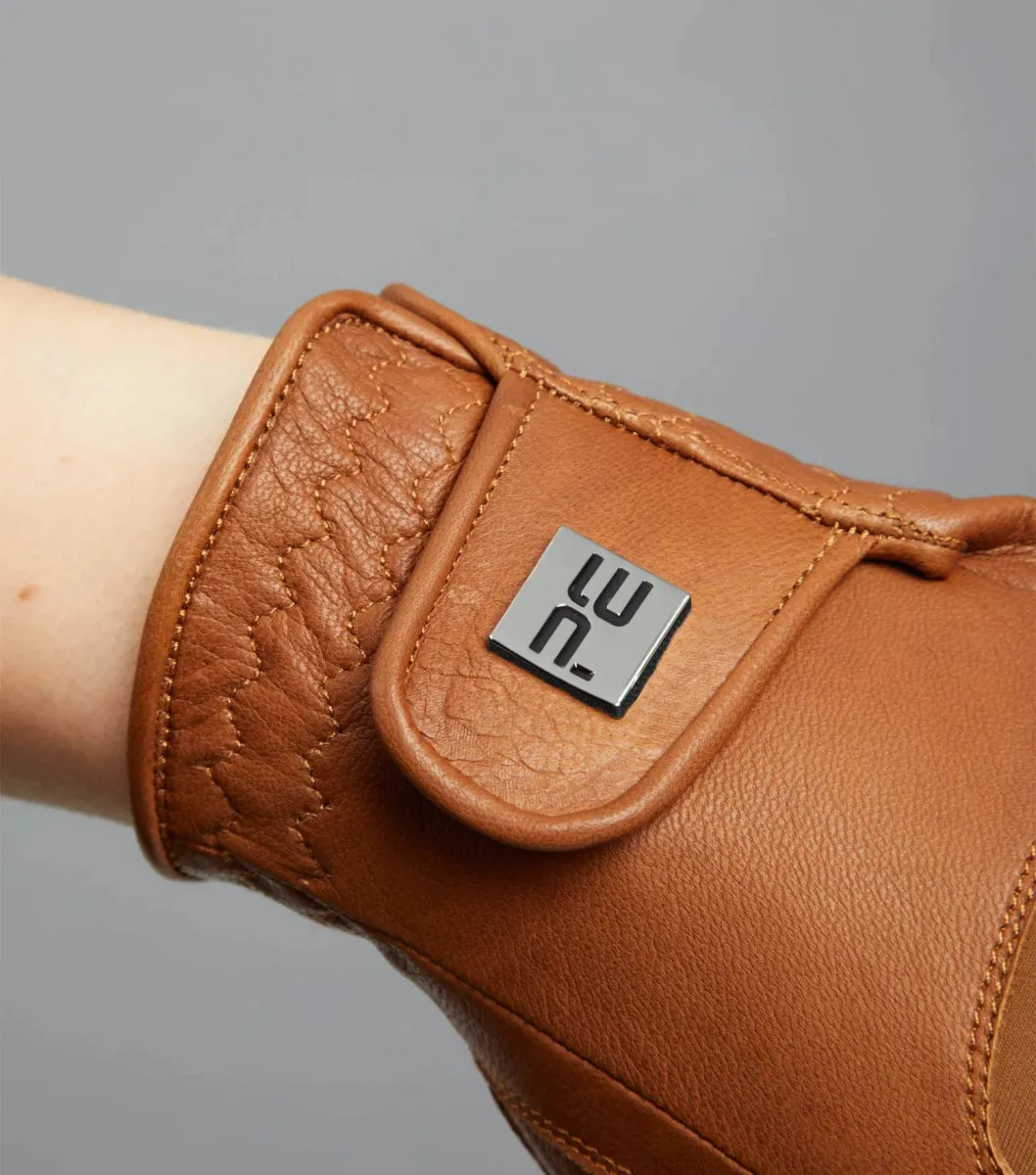 Mizar Ladies Leather Riding Gloves (Tan)