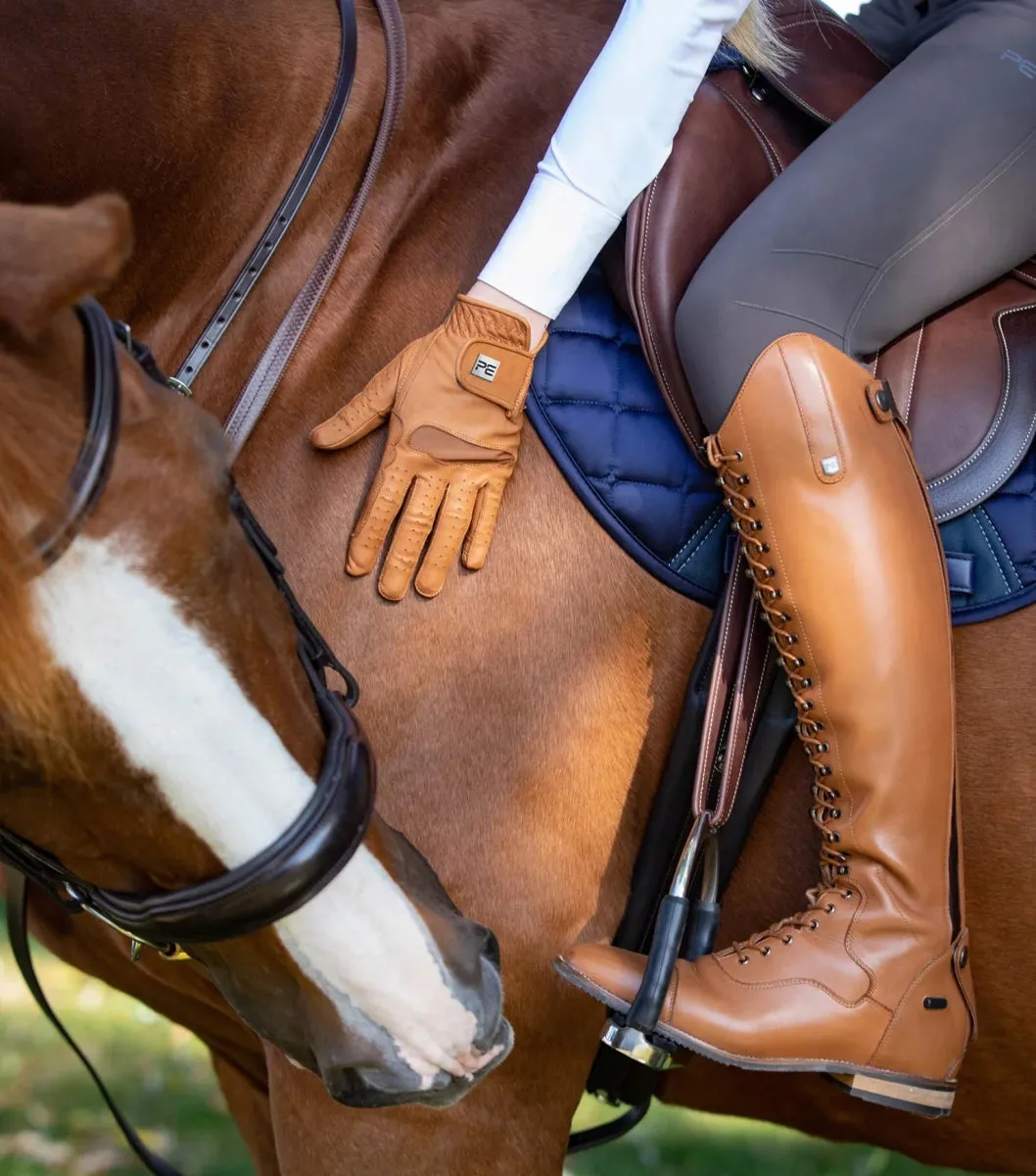 Mizar Ladies Leather Riding Gloves (Tan)