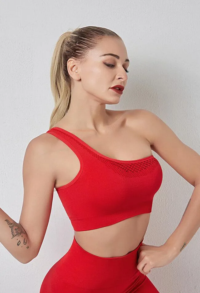 One-Shoulder Seamless Sports Bra - Soul