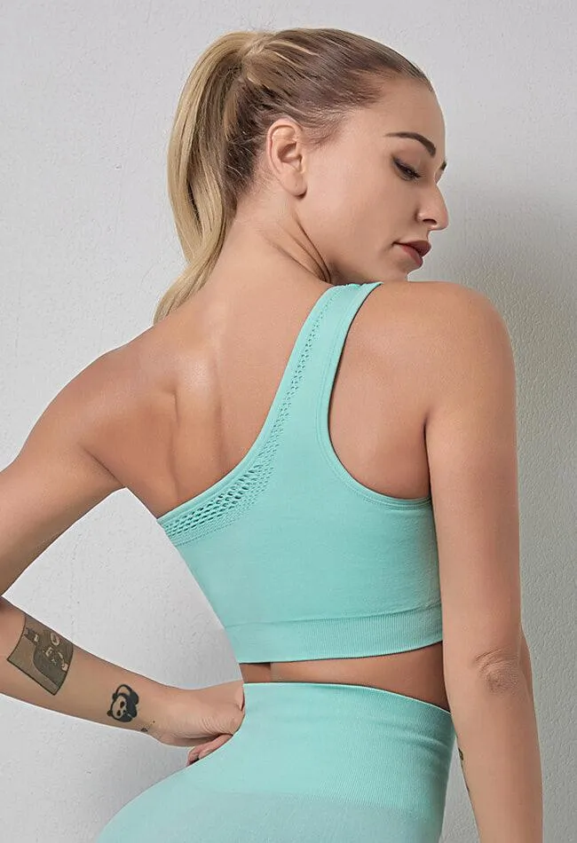 One-Shoulder Seamless Sports Bra - Soul