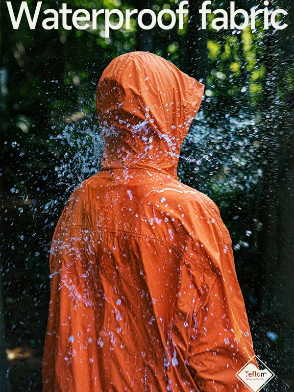 Packable Lightweight UV Protection Jacket in Orange Color