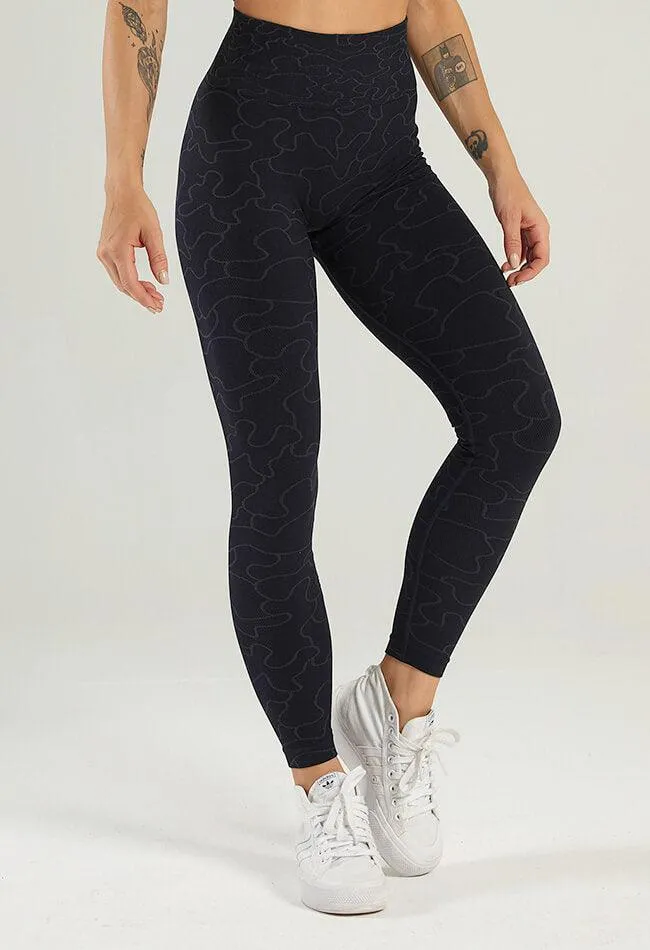 Puzzle Pattern Seamless Legging - GEO