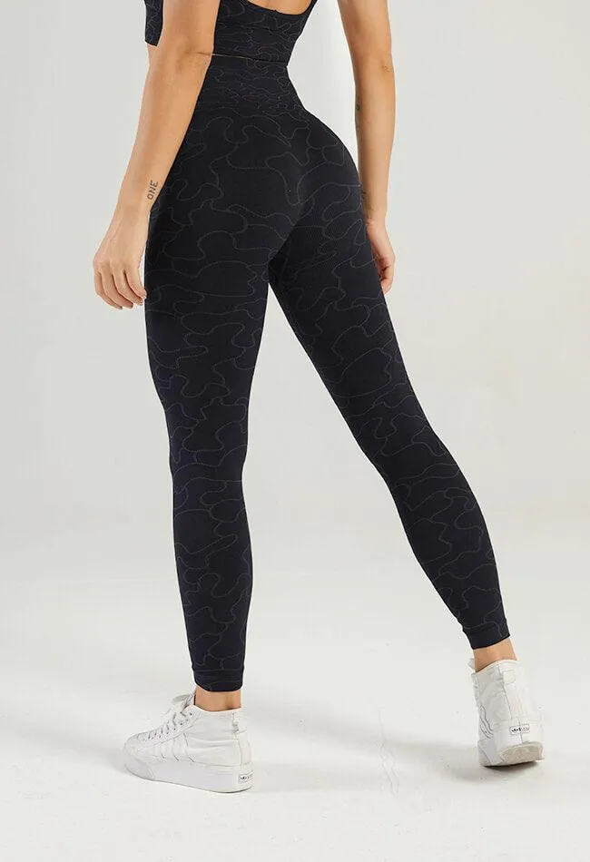 Puzzle Pattern Seamless Legging - GEO