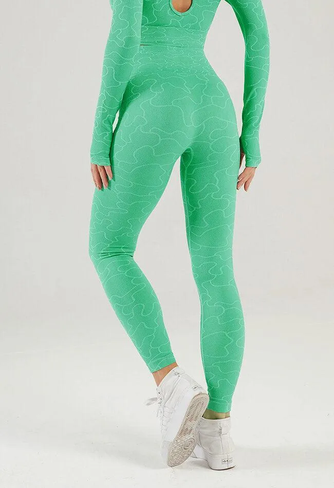 Puzzle Pattern Seamless Legging - GEO