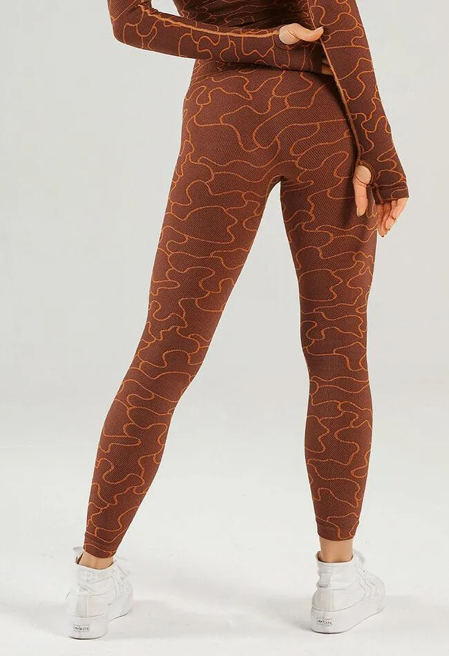 Puzzle Pattern Seamless Legging - GEO