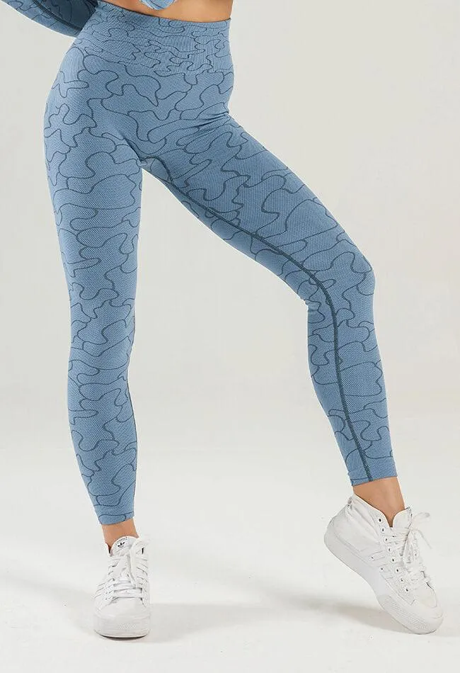 Puzzle Pattern Seamless Legging - GEO