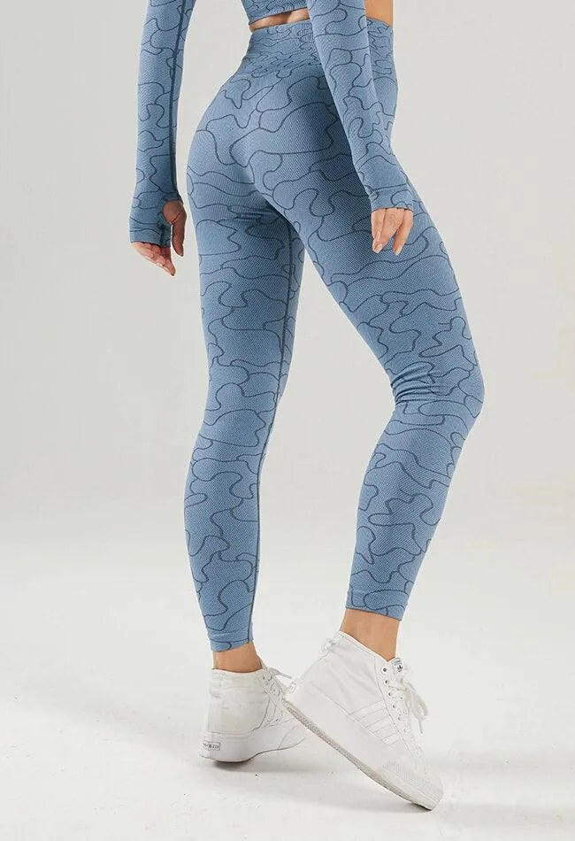 Puzzle Pattern Seamless Legging - GEO