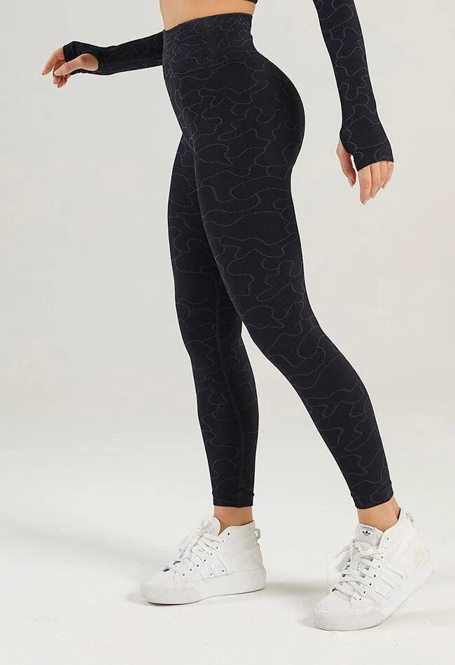 Puzzle Pattern Seamless Legging - GEO