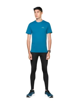 Ronhill Mens Tee Core S/S Deep Teal/Acid