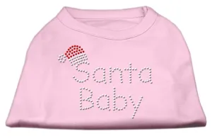 Santa Baby Rhinestone Shirts  Light Pink XS (8)