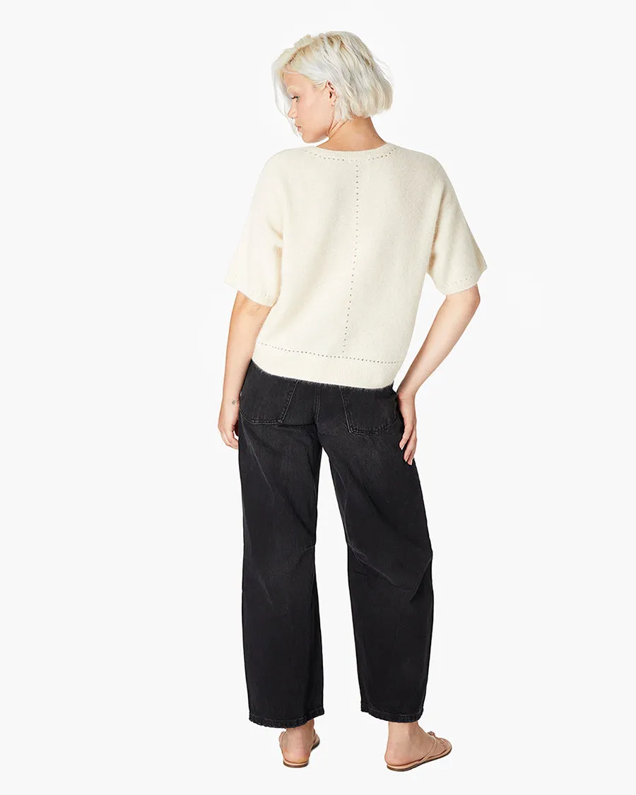 Softest Sweater Tee - Cream